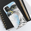 White Gyr Falcon Watercolor Art Case Mate Tough Phone Cases