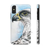 White Gyr Falcon Watercolor Art Case Mate Tough Phone Cases Iphone X