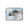 White Gyr Falcon Watercolor Art Laptop Sleeve 12
