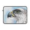 White Gyr Falcon Watercolor Art Laptop Sleeve 15