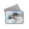 White Gyr Falcon Watercolor Art Laptop Sleeve