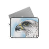 White Gyr Falcon Watercolor Art Laptop Sleeve