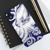 White Octopus Blue Ink Case Mate Tough Phone Cases