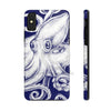 White Octopus Blue Ink Case Mate Tough Phone Cases Iphone X