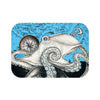 White Octopus Compass Blue Ink Bath Mat Small 24X17 Home Decor
