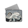 White Octopus Compass Grey Ink Art Laptop Sleeve
