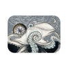 White Octopus Compass Grey Ink Bath Mat Small 24X17 Home Decor