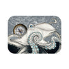 White Octopus Compass Grey Ink Bath Mat Small 24X17 Home Decor