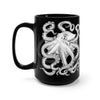 White Octopus Ink Black Mug 15Oz