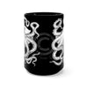 White Octopus Ink Black Mug 15Oz