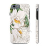 White Orchids Calligraphy Romantic Chic Case Mate Tough Phone Cases Iphone 6/6S