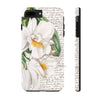 White Orchids Calligraphy Romantic Chic Case Mate Tough Phone Cases Iphone 7 Plus 8