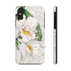 White Orchids Calligraphy Romantic Chic Case Mate Tough Phone Cases Iphone Xs