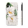White Orchids Calligraphy Romantic Chic Case Mate Tough Phone Cases Iphone Xs Max