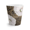 White Peonies Brown Vintage Latte Mug Mug