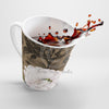 White Peonies Brown Vintage Latte Mug Mug