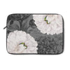 White Peonies Grey Collage Laptop Sleeve 13