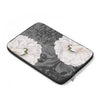 White Peonies Grey Collage Laptop Sleeve