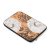 White Peonies Orange Tangerine Collage Laptop Sleeve