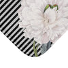 White Peonies Piano Chic Bath Mat Home Decor