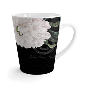 White Peonies Piano Vintage Latte Mug 12Oz Mug