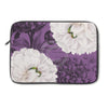 White Peonies Purple Collage Laptop Sleeve 13