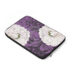 White Peonies Purple Collage Laptop Sleeve