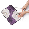 White Peonies Purple Collage Laptop Sleeve