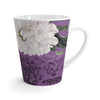 White Peonies Purple Vintage Latte Mug 12Oz Mug