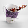 White Peonies Purple Vintage Latte Mug Mug
