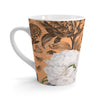 White Peonies Tangerine Vintage Latte Mug Mug