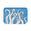 White Tentacles Blue Nautical Bath Mat Small 24X17 Home Decor