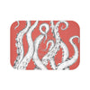 White Tentacles Coral Red Bath Mat Small 24X17 Home Decor