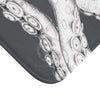 White Tentacles Gray Bath Mat Home Decor