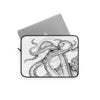 White Tentacles Kraken Ink Art Laptop Sleeve
