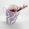 White Tentacles Octopus Purple Vintage Map Latte Mug Mug