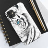 White Tiger Blue Eyes Ink Case Mate Tough Phone Cases