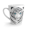 White Tiger Blue Eyes Watercolor Art Latte Mug Mug