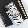 White Tiger Blue Ink Art Case Mate Tough Phone Cases