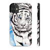 White Tiger Blue Ink Art Case Mate Tough Phone Cases Iphone 11