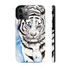 White Tiger Blue Ink Art Case Mate Tough Phone Cases Iphone 11 Pro
