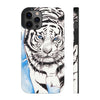 White Tiger Blue Ink Art Case Mate Tough Phone Cases Iphone 12 Pro Max
