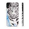 White Tiger Blue Ink Art Case Mate Tough Phone Cases Iphone Xr