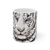White Tiger Blue Ink Art Mug 11Oz