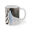 White Tiger Blue Ink Art Mug 11Oz