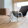 White Tiger Blue Ink Art Mug 11Oz
