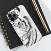 White Tiger Yellow Eyes Ink Case Mate Tough Phone Cases