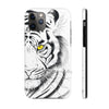 White Tiger Yellow Eyes Ink Case Mate Tough Phone Cases Iphone 11 Pro