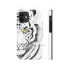 White Tiger Yellow Eyes Ink Case Mate Tough Phone Cases Iphone 12 Mini