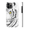 White Tiger Yellow Eyes Ink Case Mate Tough Phone Cases Iphone 12 Pro Max